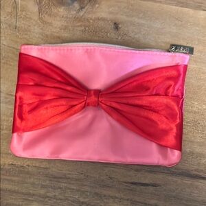 Pink with Red Bow Cosmetic Bag